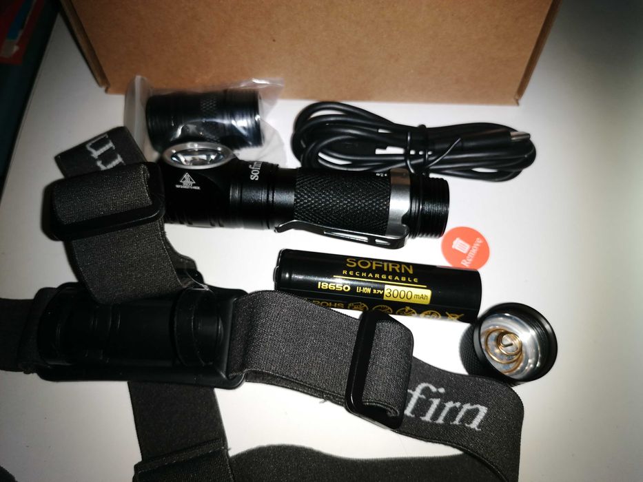 Latarka Czołowa Sofirn SP40A 4000K z akumulatorem 18650 - nowa