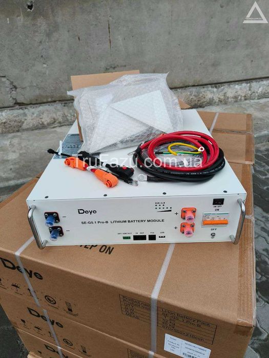 Deye SE-G5.1Pro-B Акумулятор 5.12кВт 51.2V 100А LiFePO4 Гарантія 5 р.