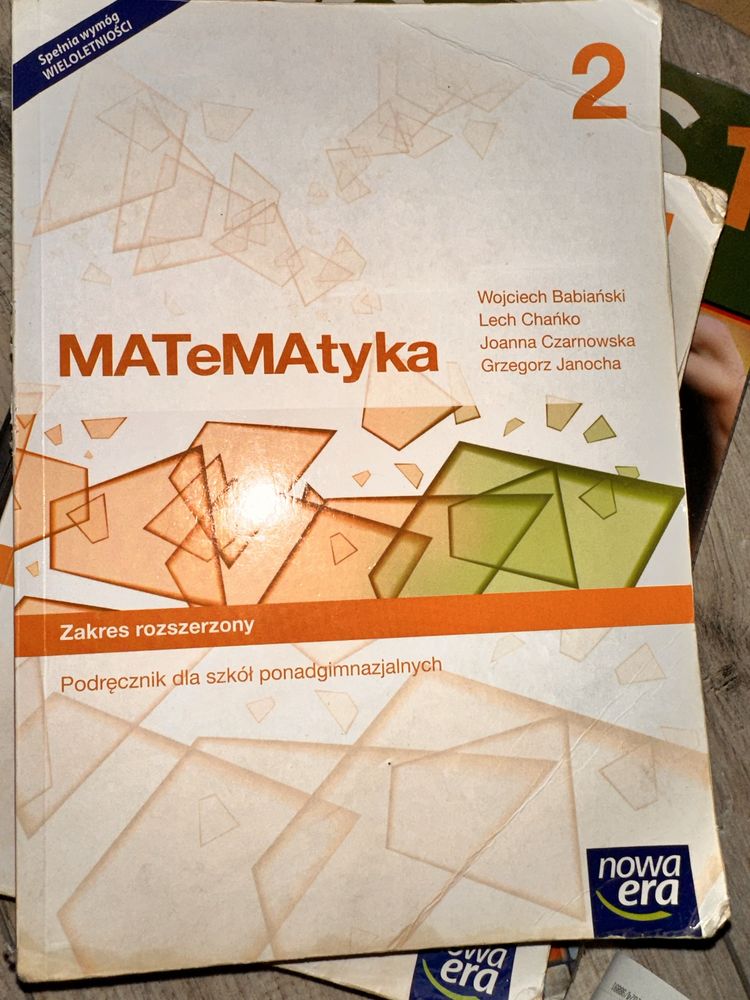 Matematyka 2 zakres rozszerzony nowa era