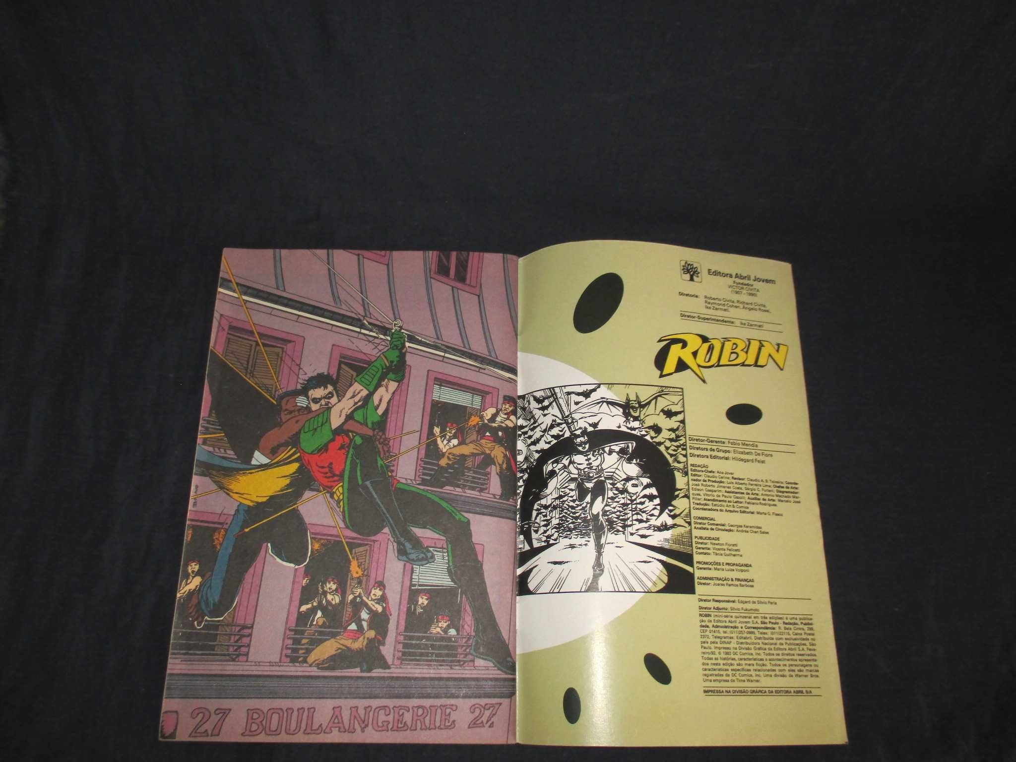 Livros Robin Mini-Série em Três Edições 1992