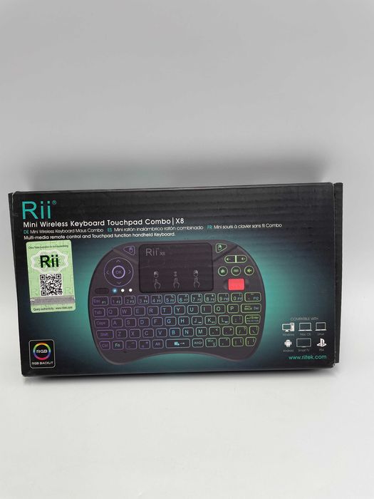 Rii X8 Mini bezprzewodowa klawiatura, z ekranem dotykowym 2,4 GHz