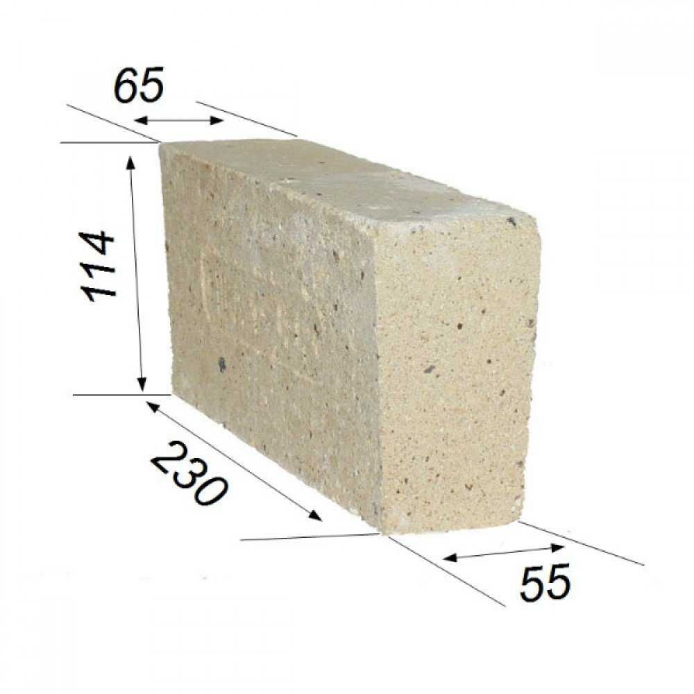 Шамотный огнеупорный кирпич Ша-44 Пічна цегла вогнетривка