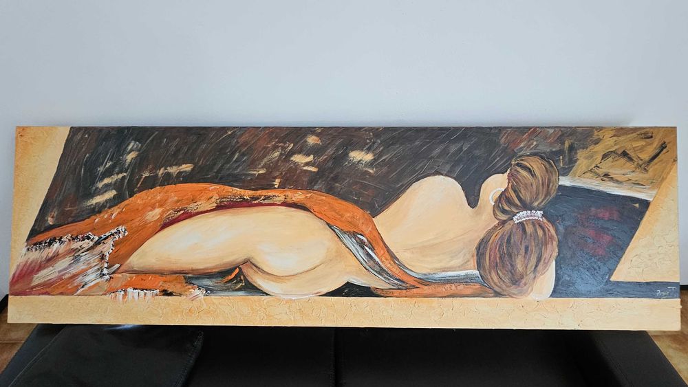 Quadro em Tela de Mulher Silhueta Feminina - Autora Rosário P.