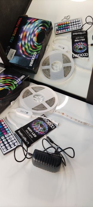 Taśma LED 6M RGB Mirocoo Bluetooth Aplikacka Mobilna pilort