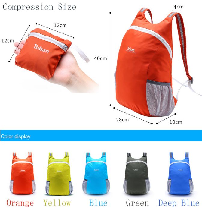 Складной рюкзак Tuban, Спортивный, Городской, походный, подарок