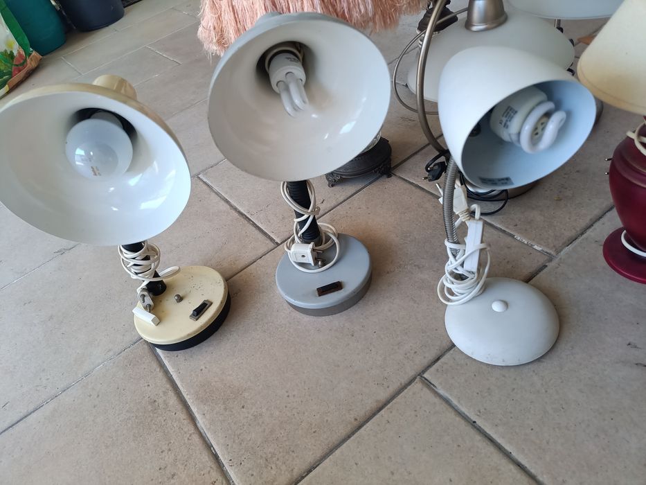 Conjunto de candeeiros de mesa