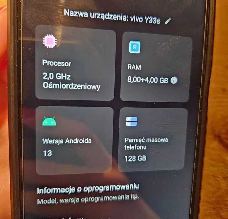 Vivo Y33s na gwarancji
