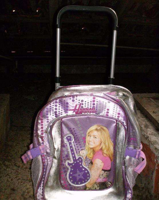 Mochila - trolley Hannah Montana com rodas