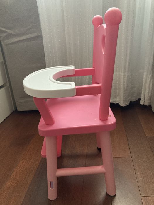 Krzeslo dla lalki, krzeselko do karmienia, fotel dla lali