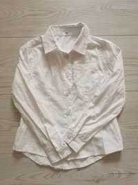 Biała koszula 122 dla dziewczynki galowa bluzka