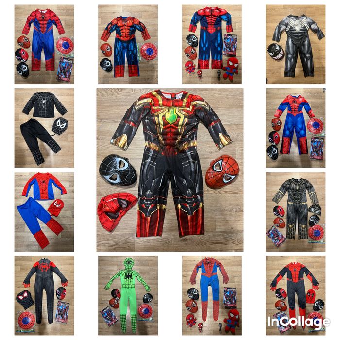 Карнавальный костюм супергерой человек паук spider man