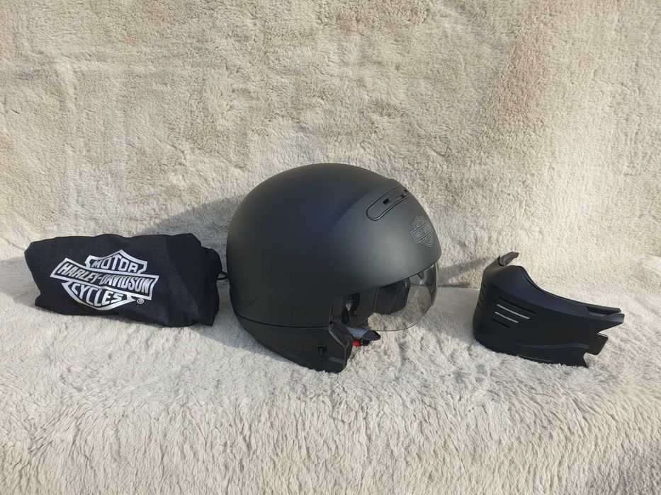 wys 18.10 Harley Davidson Pilot 2w1  XXL kask motocyklowy z blendą.