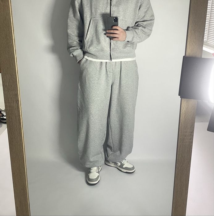 Широкі сірі спортивні штани M40 BAGGY SWEATPANTS широкие спортивки