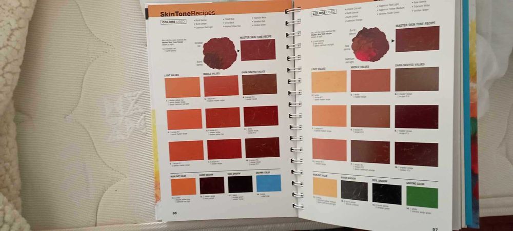 1500 color mixing recepies for oil,acrylic&watercolor