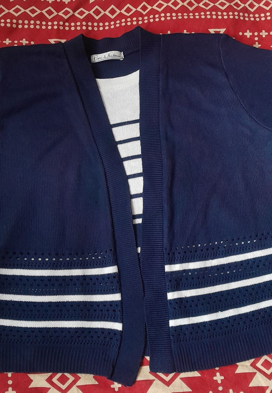 Damski sweter w paski