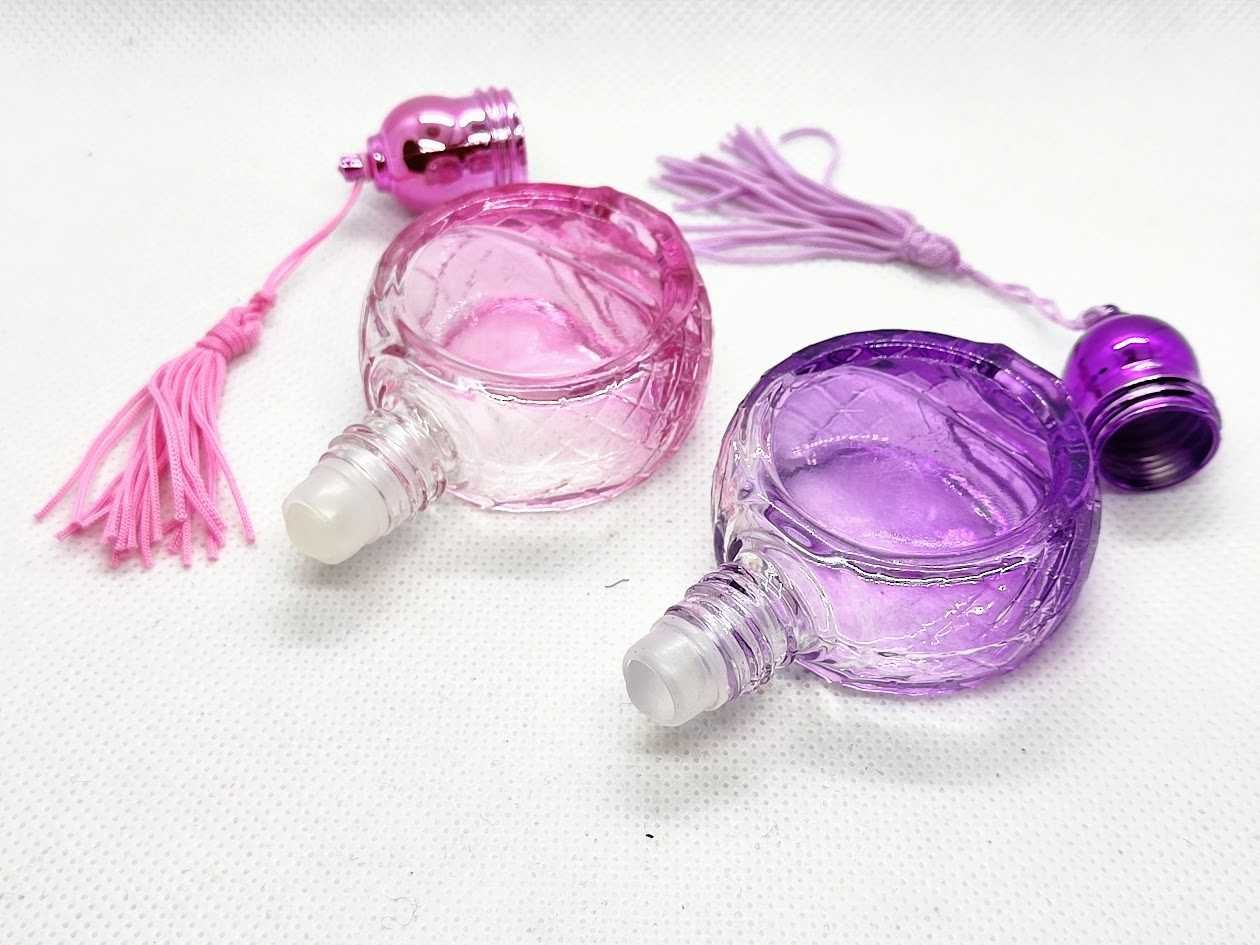 Frasco de perfume roll-on viagem portátil recarregável