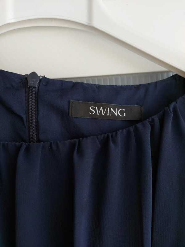 Granatowa sukienka Swing