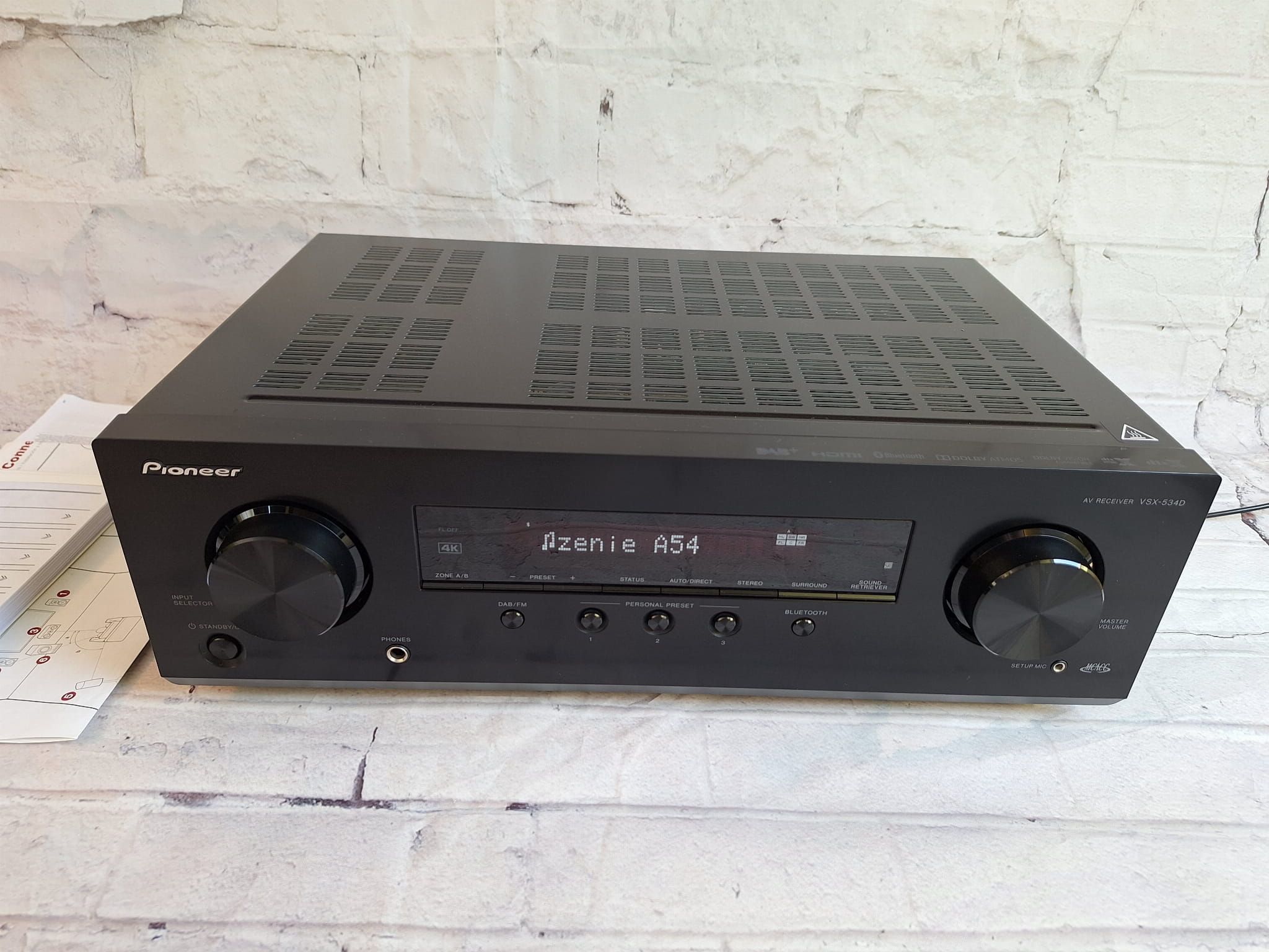 5.2 Pioneer VSX-534d Bluetooth Dolby Atmos Vision 4k 60p Hdr BT.2020