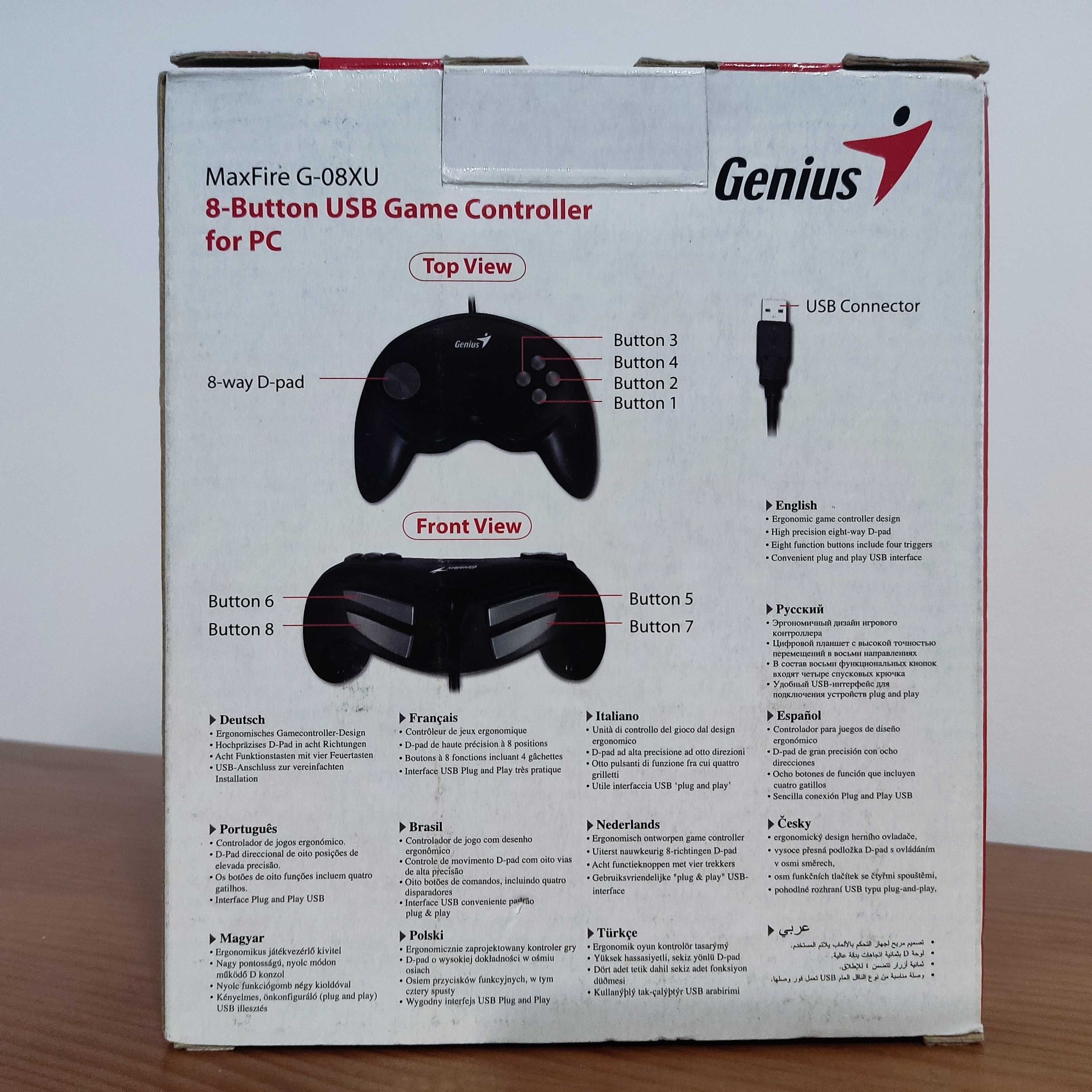 Comando Genius Maxfire G-08XU para pc Novo em caixa