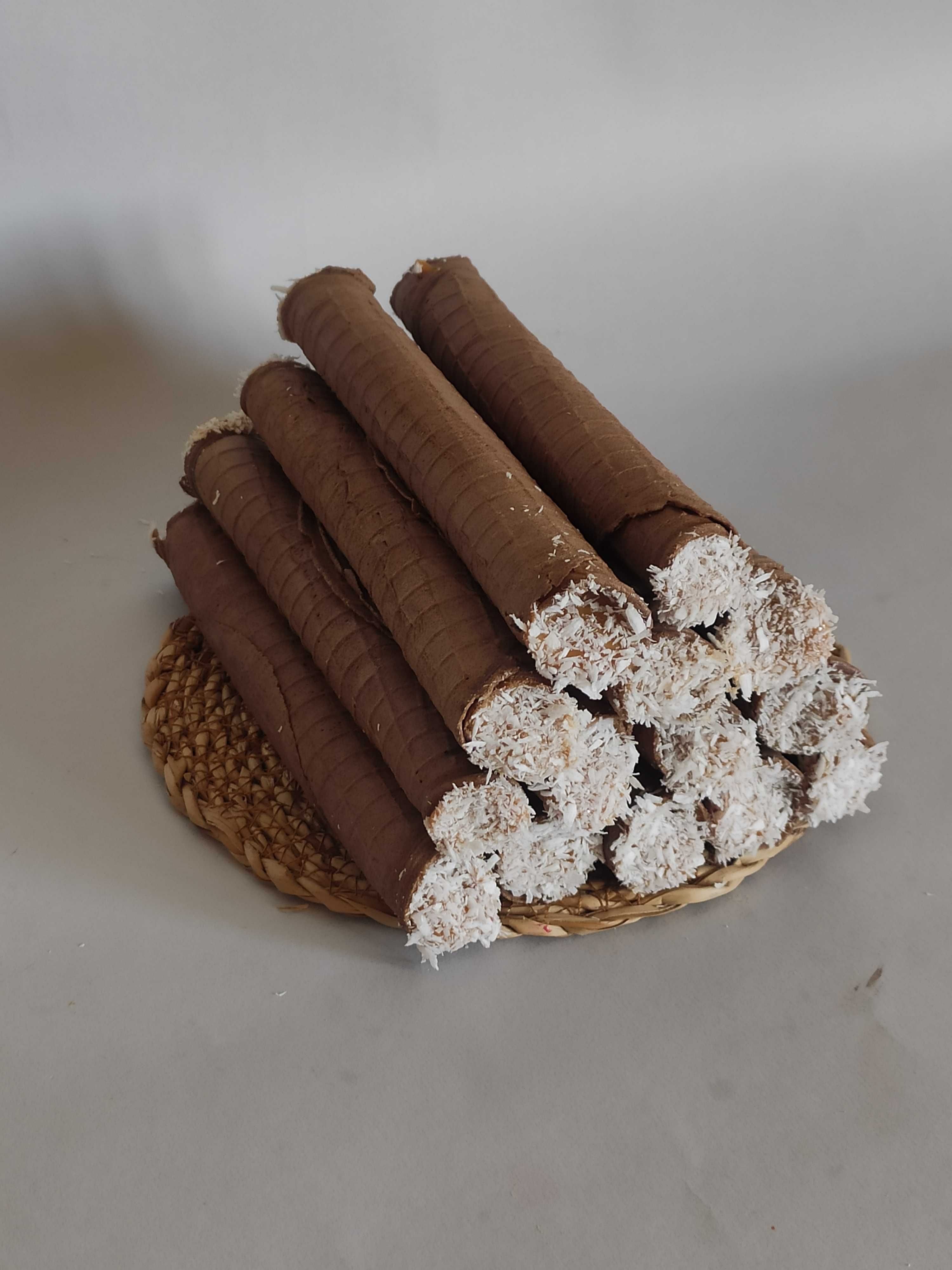 Орешки со сгущенкой, трубочки