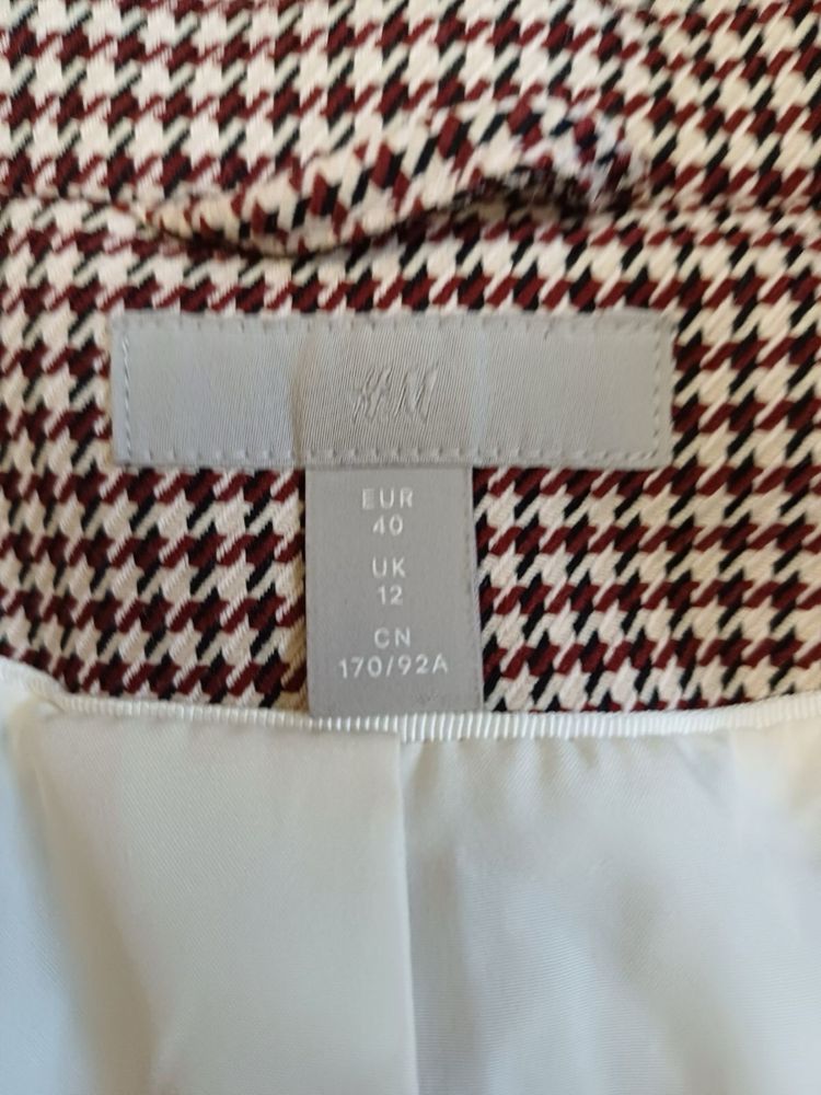 Піджак H&M в гусячу лапку Стан дуже хороший, розмір eur 40 , uk12