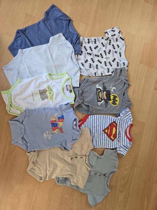 Paka body chłopiec 62/68 9 sztuk