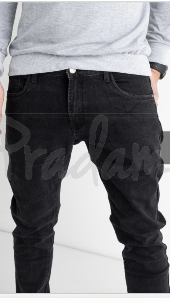 Чоловічі стрейчеві темно-сірі джинси Vingvgs