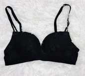 Biustonosz push-up 75A czarny