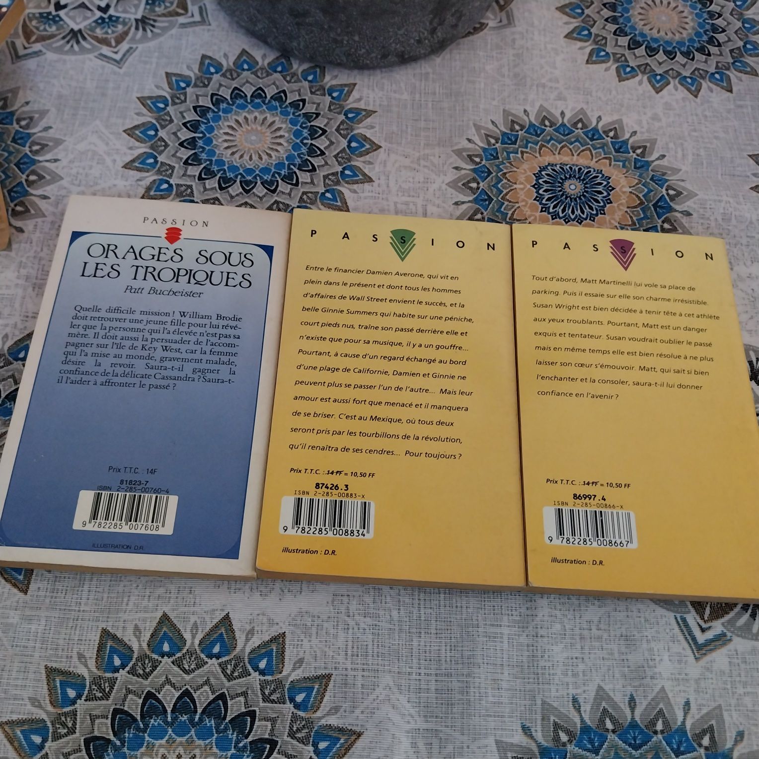 Lote de 3 livros série Passion.  Portes incluídos