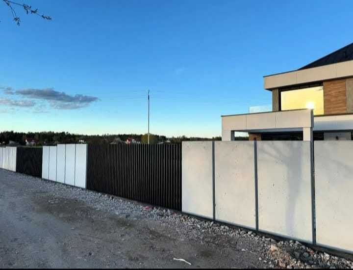 Ogrodzenie grzebieniowe płot nowoczesne ogrodzenie palisada pionowa