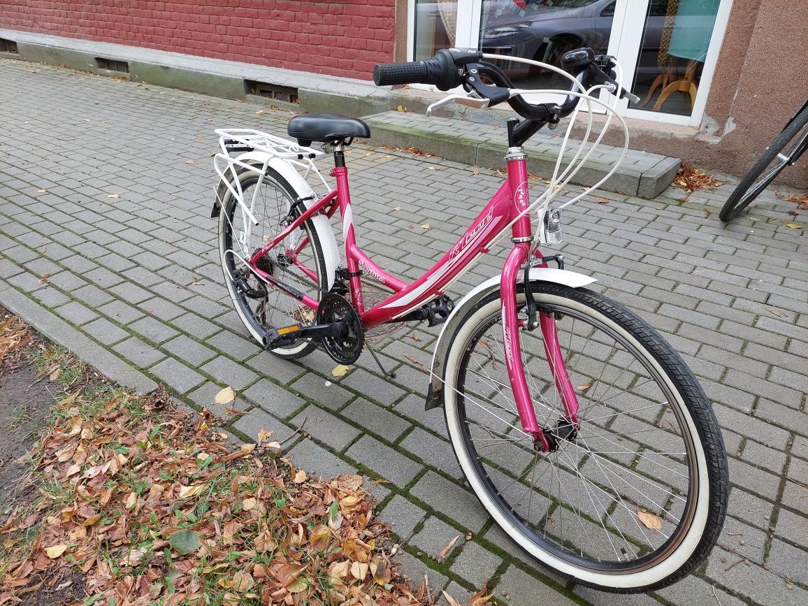 Rower różowy RLand Sandra koła 24"x1,75