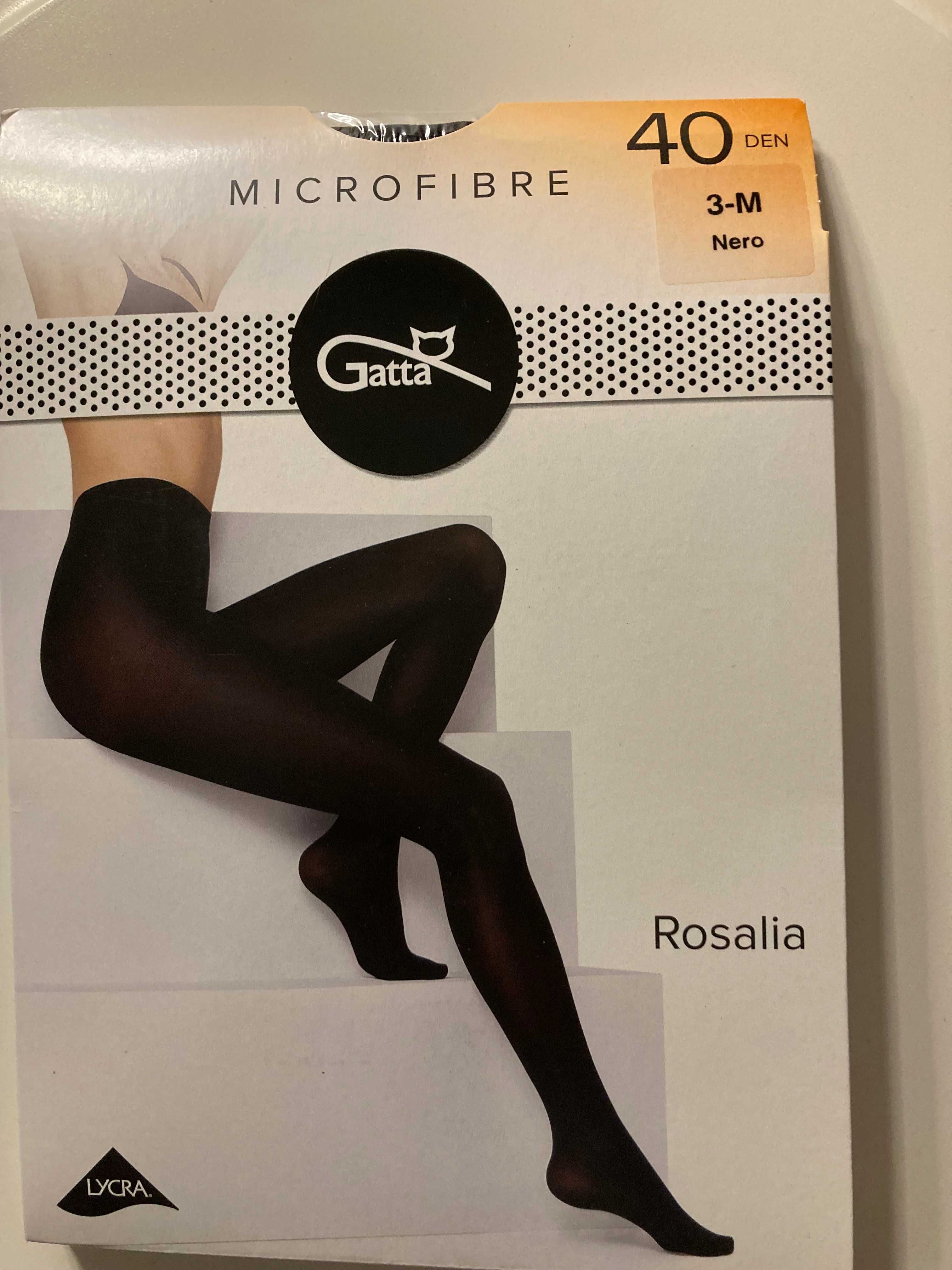 Rajstopy Gatta Rosalia  40Den 3-M NERO