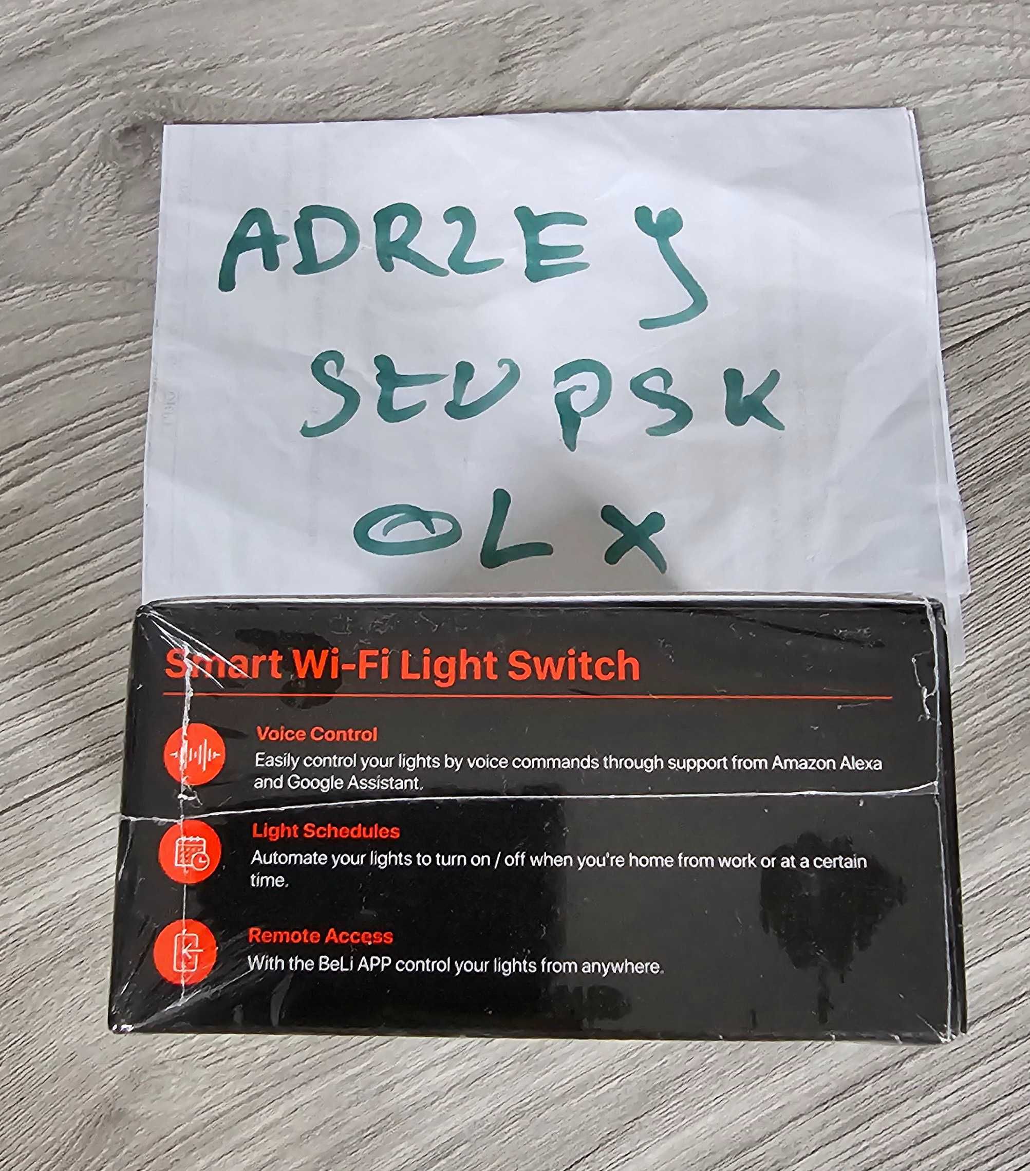 Tenda SS3 Inteligentny włącznik światła bezprzewodowy WiFi Google