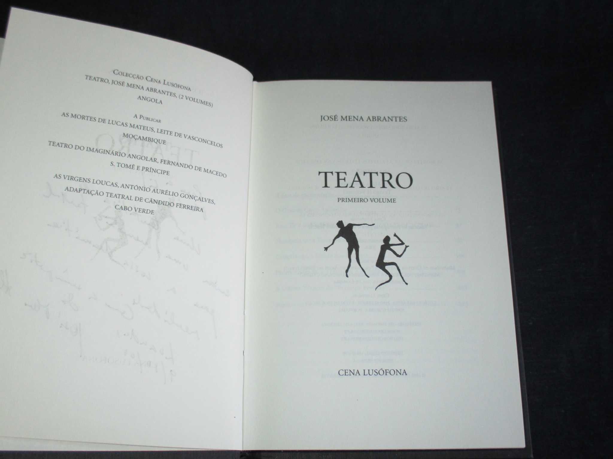 Livros Teatro José Mena Abrantes Cena Lusófona Autografados