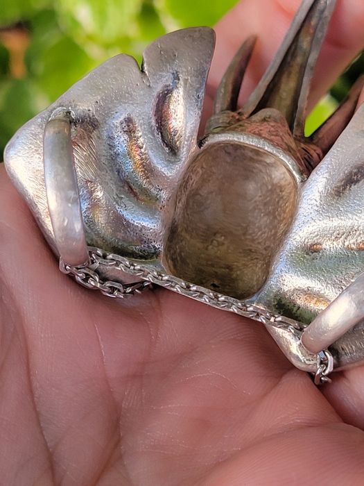 Подвеска серебро ажурная