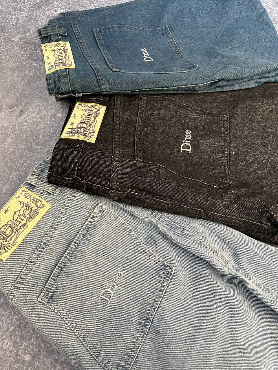 Dime baggy jeans sk8 голубі сині голубые джинсы джинси С М Л ХЛ дайм
