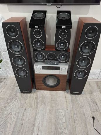 Kino domowe PIONEER VSX-LX303 + ZESTAW 8 głośników