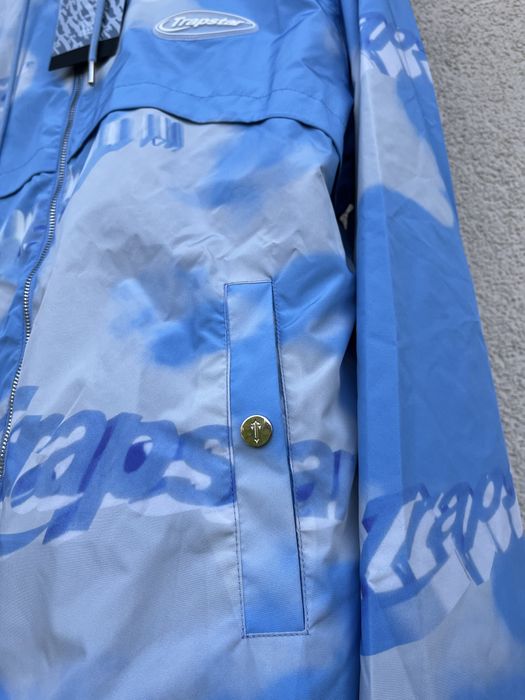 Kurtka lekka Trapstar rozpinana przejsciowa drip drill  babyblue