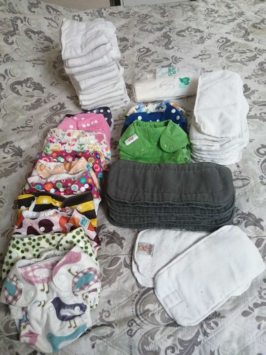 Pieluszki wielorazowe kieszonki i otulacze - duży zestaw