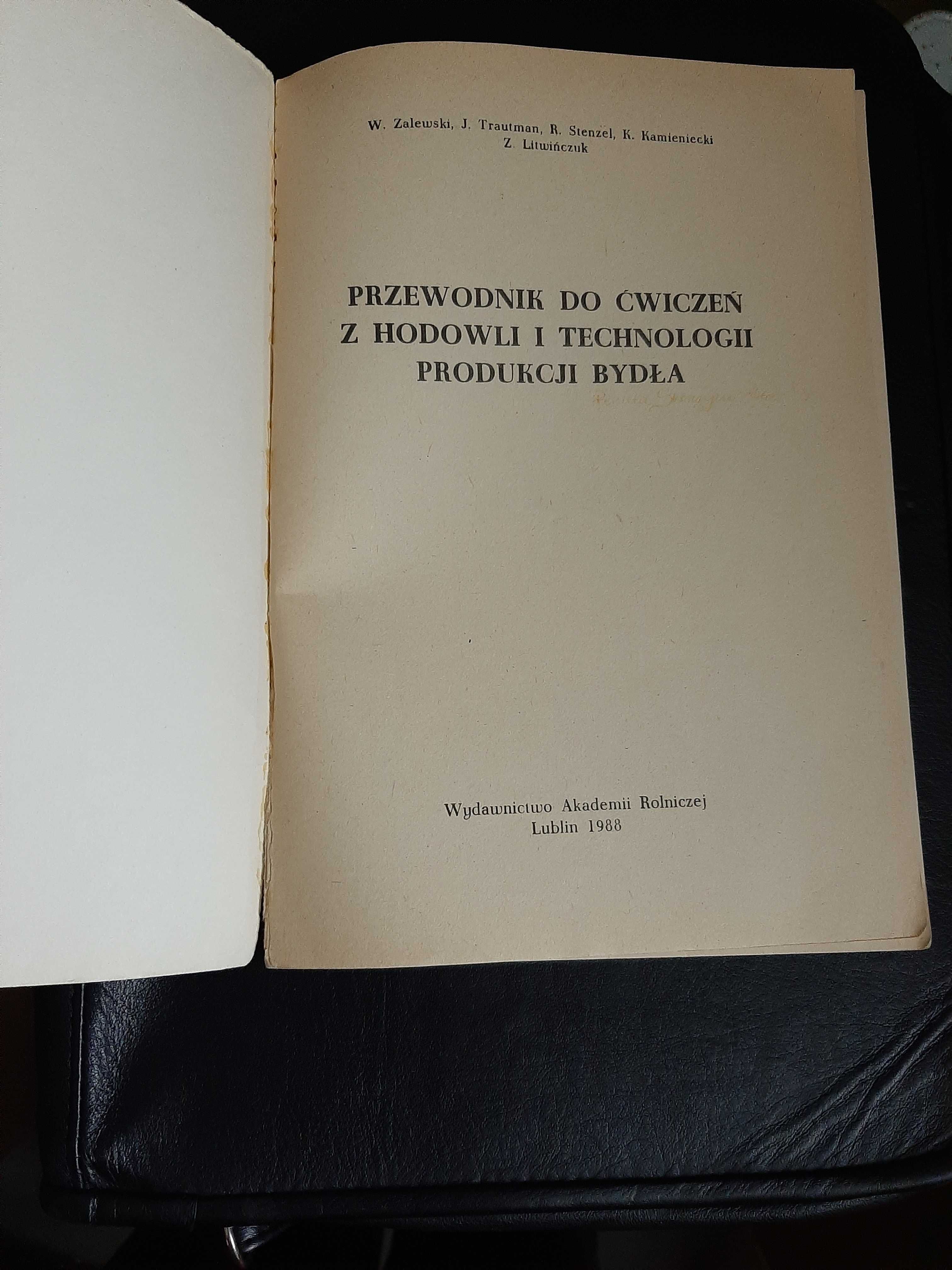 Przewodnik do ćwiczeń z hodowli i technologii produkcji bydła