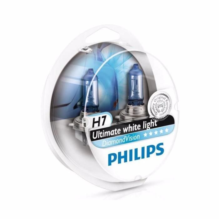 Lâmpadas Brancas PHILIPS Diamond Vision 5000K H1/H3/H4/H7/H11/HB3/HB4