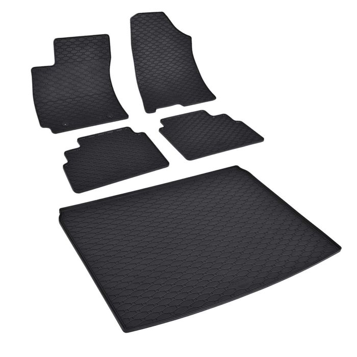 Hyundai Kona II 2023– Коврики в салон + килимок у багажник | Гумові