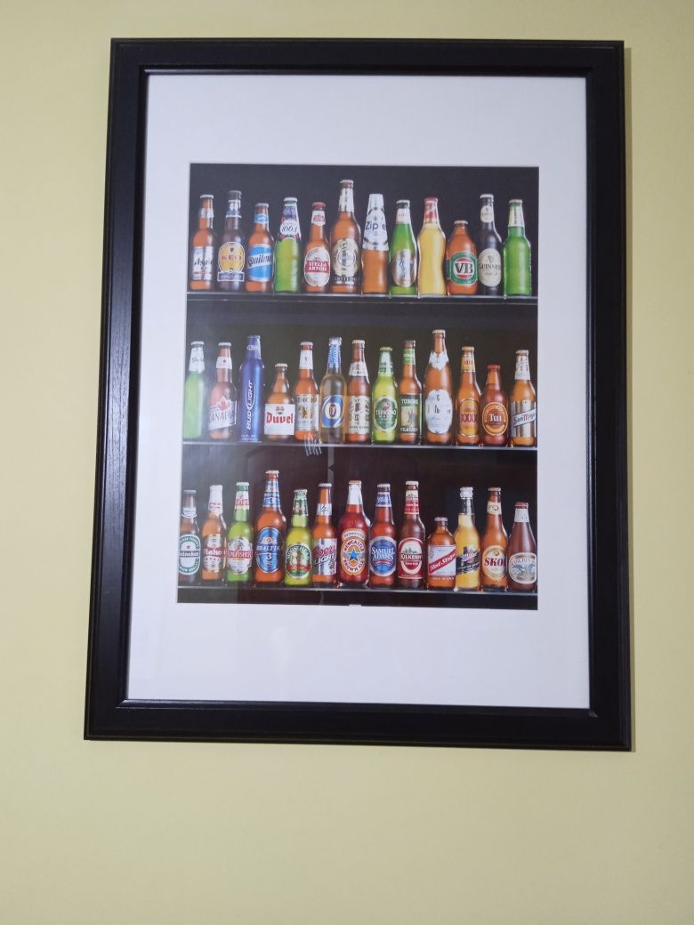 Plakaty do baru domu butelki. Dwa. 40x50.