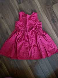 Czerwona sukienka rozmiar 9-12 msc, 74 cm