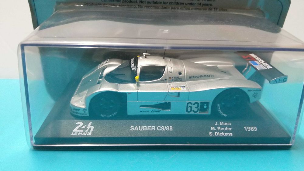 Mercedes-Sauber C9 #63: Vencedor Le Mans 1989 - Miniatura IXO esc 1/43