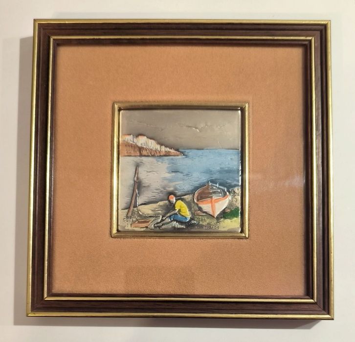 Картина барельеф на серебре (925) Италия