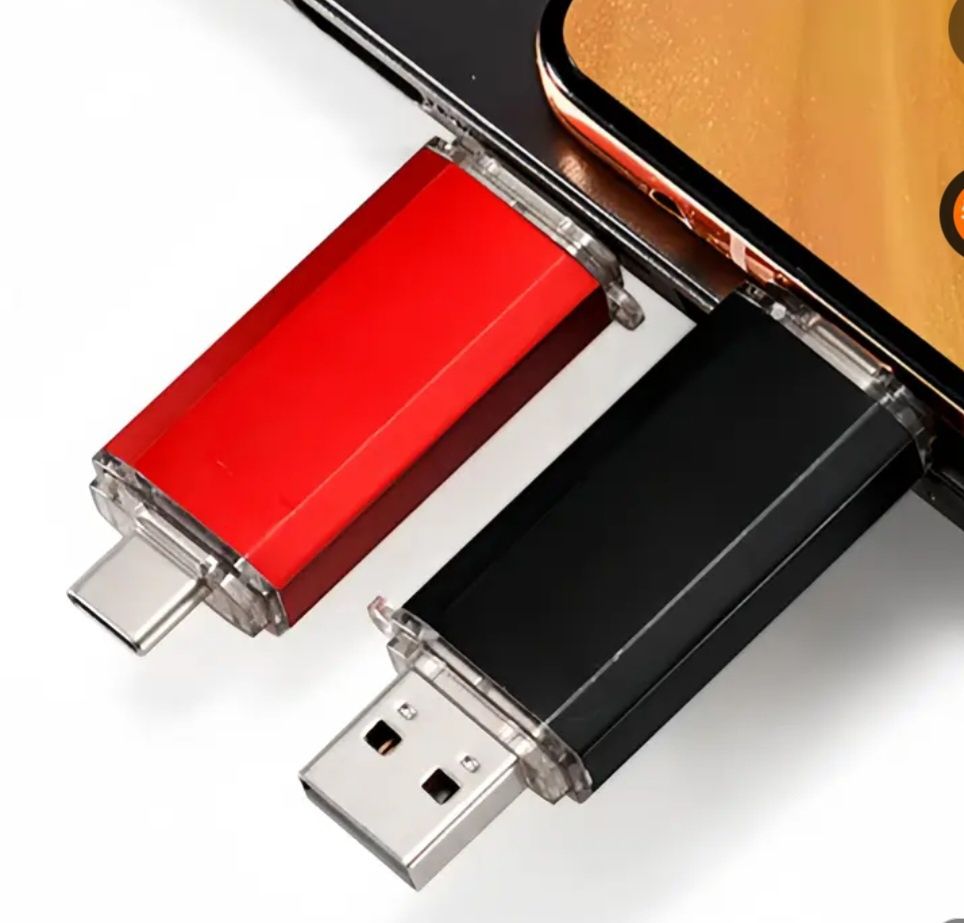Флешка USB 128 гб  Type-C/USB Flash 64 gb Двостороння флешка + Type-C