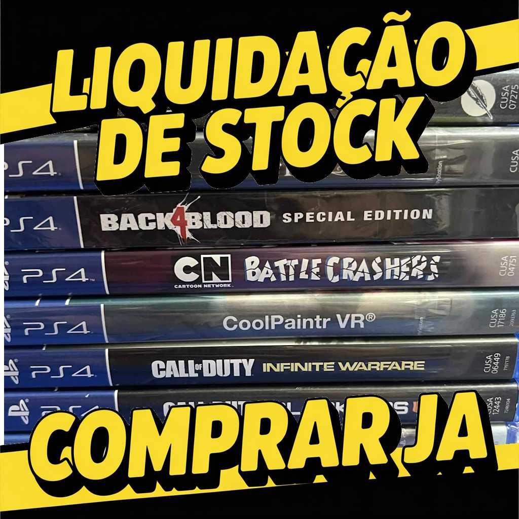 Liquidacao de jogos Playstation 4 novos e usados