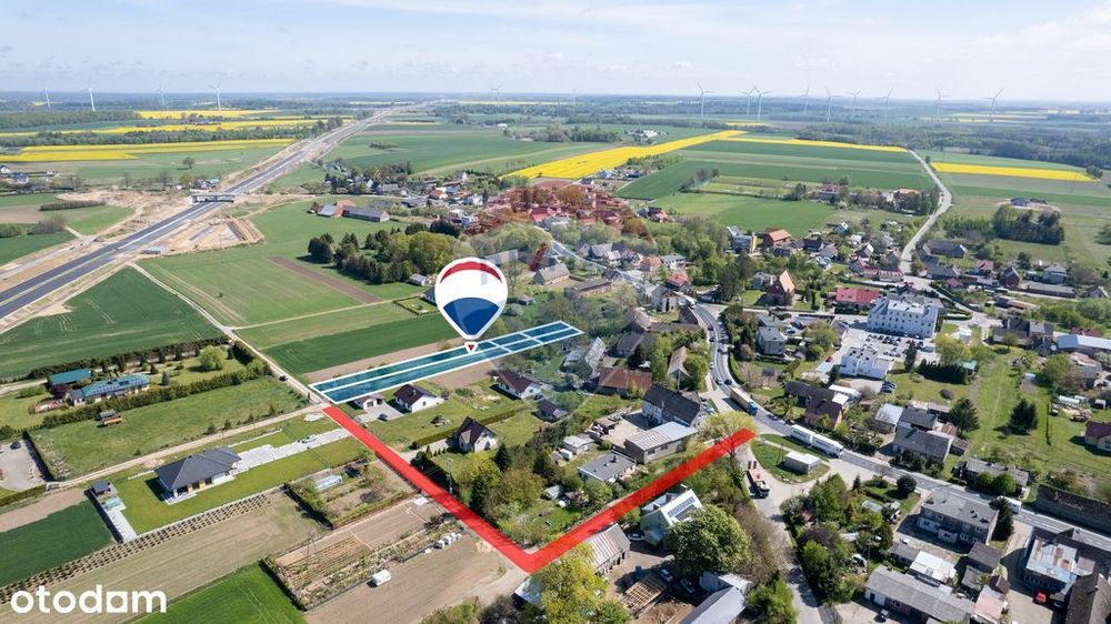 Działka 2450 m² | Media |  Malechowo