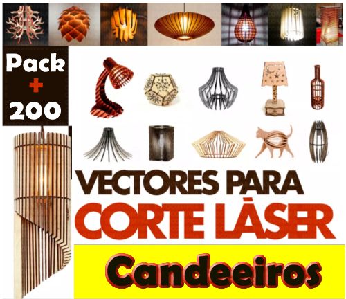 Pack de 200 Vectores Candeeiros Prontos a Usar